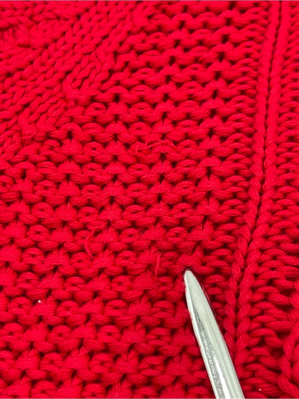 Leo & Nicole Womens XL Red Cable Knit Turtleneck Sweater 100% Cotton Long Sleeve - Picture 11 of 11